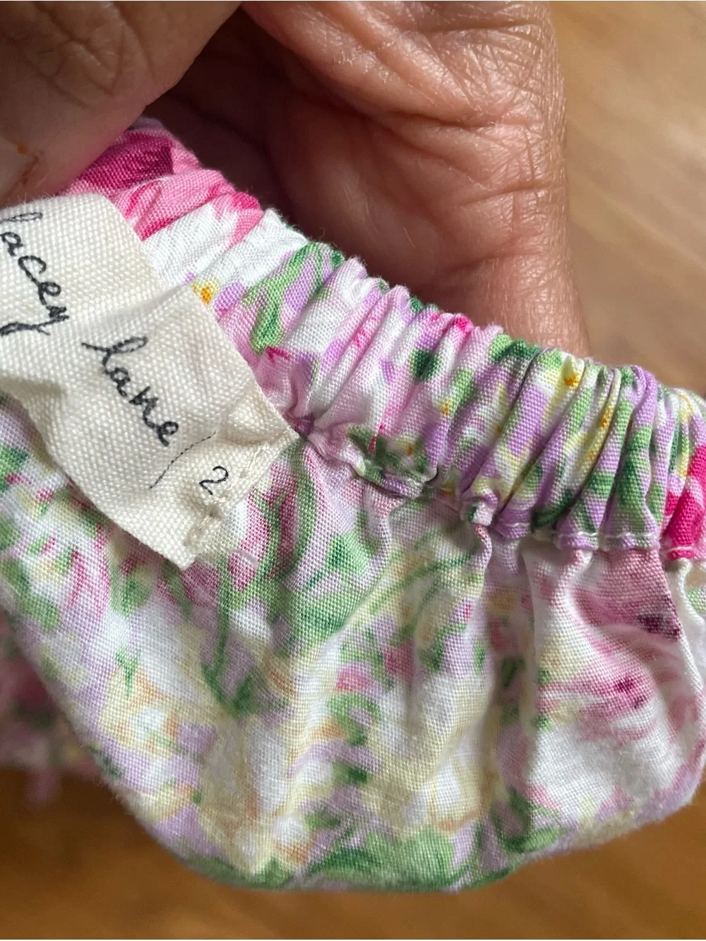 Lacey Lane  Floral Toddler Dress with Pink Sneakers